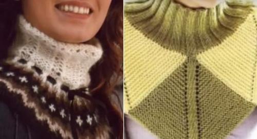 Вязаный шарф-хомут спицами схема вязания. Снуд косичками для начинающих 14 Вязаный шарф-хомут спицами схема вязания. Снуд косичками для начинающих 14