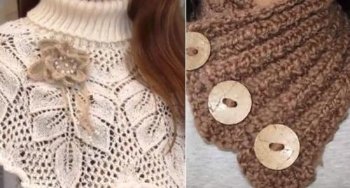 Вязаный шарф-хомут спицами схема вязания. Снуд косичками для начинающих 17 Вязаный шарф-хомут спицами схема вязания. Снуд косичками для начинающих 17