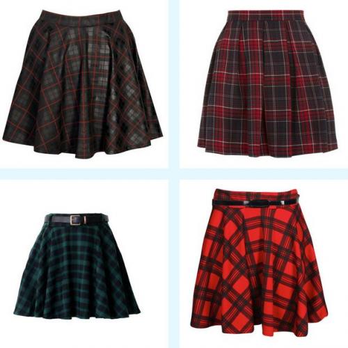 Юбка в черно белую клетку с чем носить. Красивые фасоны и новинки юбок в клетку, с чем их носить