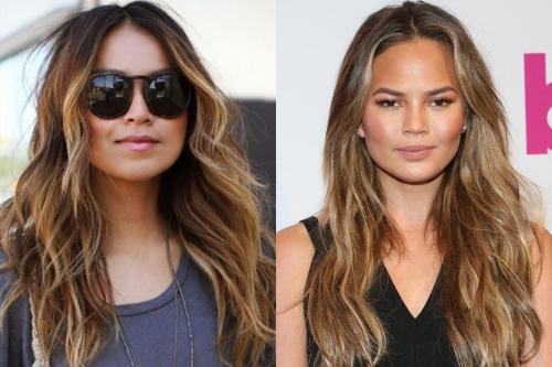 Прически для круглого лица. Стрижки на длинные волосы