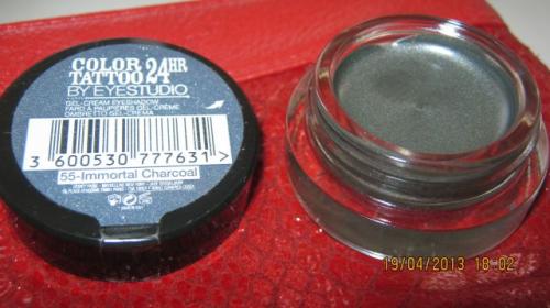 Тени мейбелин тату эффект. Стойкие гелевые тени-тату COLOR-TATTOO 24H (Оттенок № 55 Immortal Charcoal) от Maybelline 01