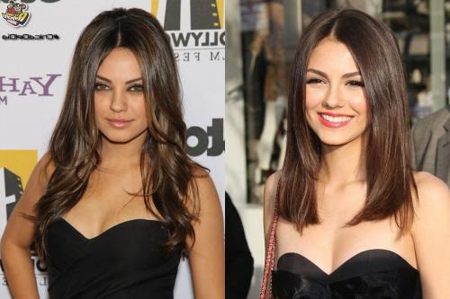 Прически для круглого лица. Стрижки на длинные волосы