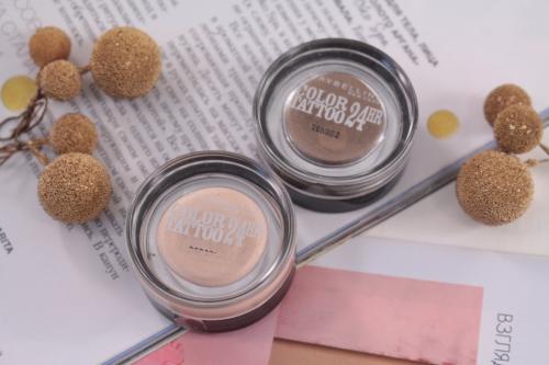 Тени мейбелин колор тату палитра. Новые оттенки кремовых теней Maybelline Color Tattoo 24HR