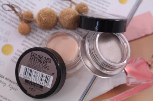 Тени мейбелин колор тату палитра. Новые оттенки кремовых теней Maybelline Color Tattoo 24HR