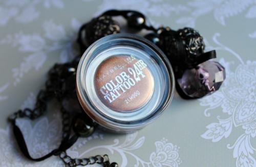 Maybelline Color Tatto.  Стойкие кремовые тени для век Maybelline Color Tattoo в оттенке 35 On and Bronze