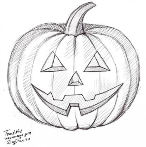 Как нарисовать тыкву на Хэллоуин карандашом поэтапно. Простые способы нарисовать тыкву на Хэллоуин, которые подойдут даже начинающим
