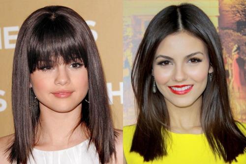 Круглое лицо прически. Стрижки на средние волосы