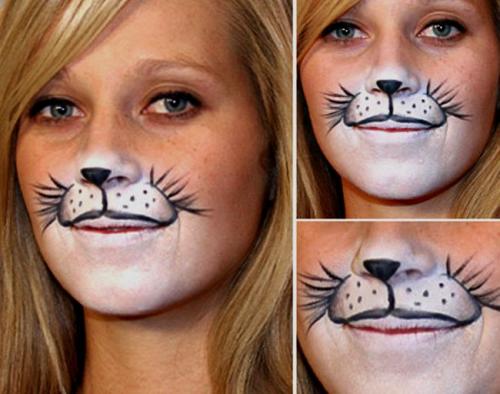 Грим кота для мальчика. Использование декоративной косметики