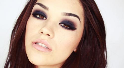 Макияж смоки айс синий. Чтобы сделать макияж в стиле «смоки айс», вам понадобятся следующие продукты: 02