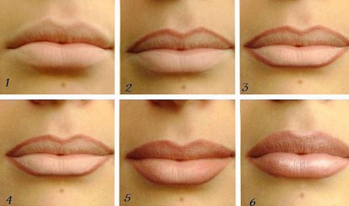 Как визуально увеличить губы зубной пастой. Увеличение губ визуально с помощью макияжа