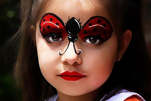 Красивые рисунки на лице. Рисунки на лице для детей