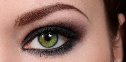 Дневной смоки айс для зеленых глаз. Smoky eyes для зеленоглазых