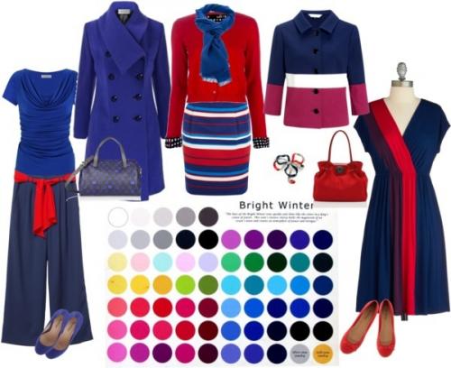 Яркая весна и Яркая Зима. Цветотип Яркая Зима (Bright Winter, Clear Winter, Зима-Весна). Характеристики цветотипа Яркая Зима, палитра, гардероб.