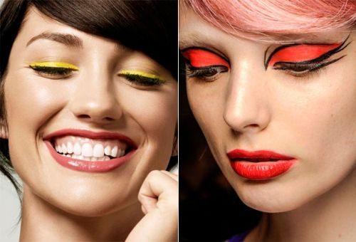 Цветные стрелки на глазах