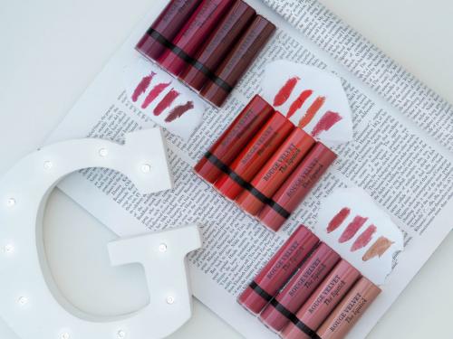 Bourjois Rouge Velvet Lipstic.  Bourjois Rouge Velvet Matte Lipstick Collection