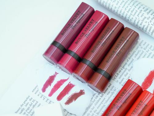 Bourjois Rouge Velvet Lipstic. Bourjois Rouge Velvet Matte Lipstick Collection