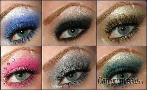 Макияж серый для серых глаз. Вечерний 10 Макияж серый для серых глаз. Вечерний 10