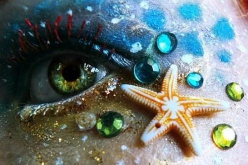 Русалка на Хэллоуин макияж. Макияж русалки на Хэллоуин