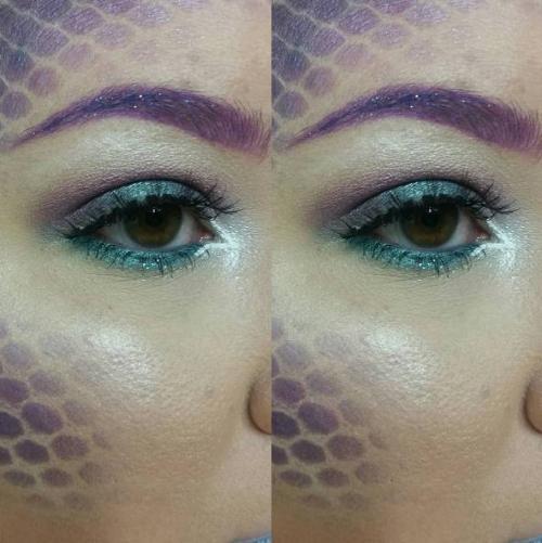 Макияж русалки для детей. Тренд: «русалочий» макияж