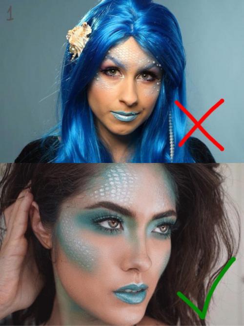 Макияж русалки пошагово. Макияж русалки. Топ 5 ошибок.