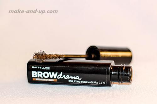 Тушь для бровей лореаль. Maybelline Brow Drama Sculpting Brow Mascara (у меня в оттенке Medium Brown)