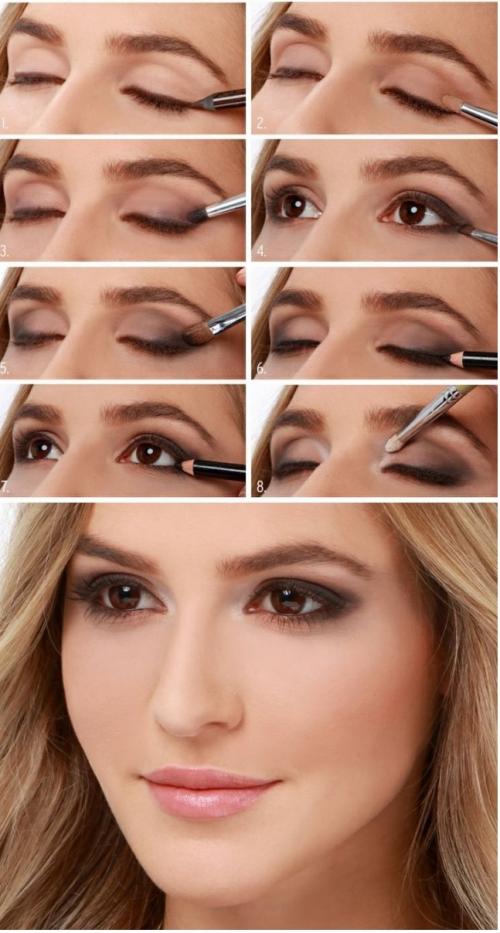 Eyes make up smoky. Вариант идеального смоки визажа на каждый день