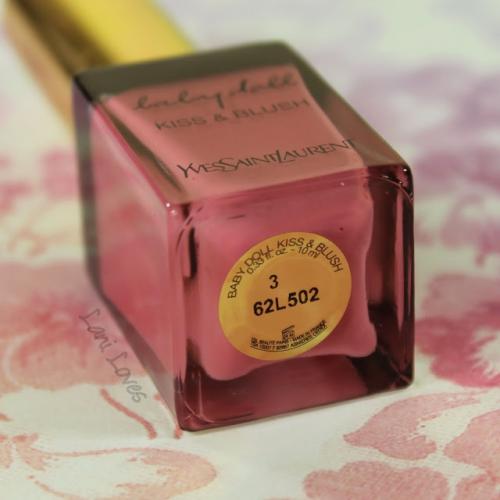 Kiss and Blush ys.  Yves Saint Laurent Babydoll Kiss  Blush #3 Rose Libre Swatches  Review