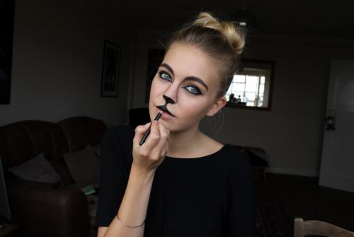 Грим кота для мальчика. Кошачий макияж: как нарисовать