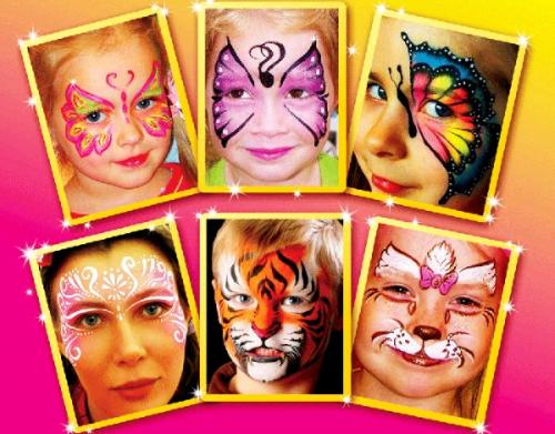 Рисунки на лице гуашью. Чем можно рисовать рисунки на лицах детей