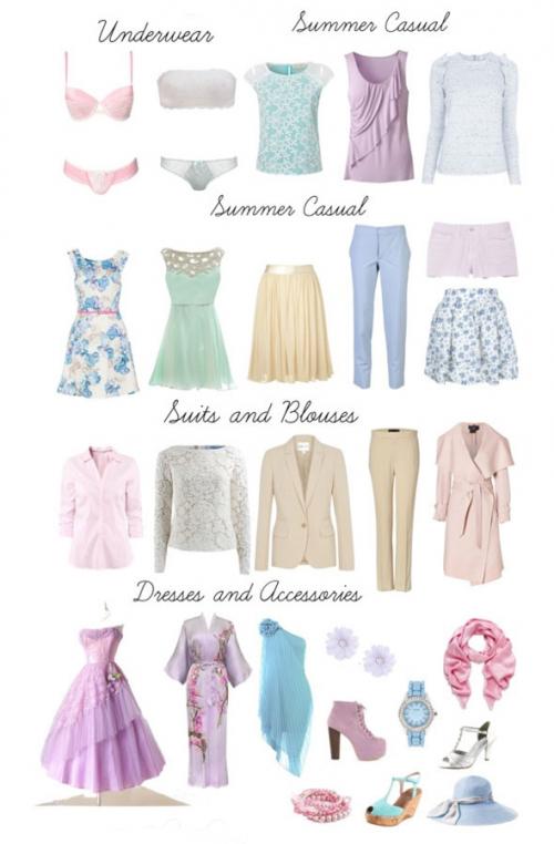 Цветотип Холодное Лето базовый гардероб. Как подобрать гардероб по цветотипу Лето