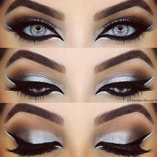 Макияж кошки на лице. Макияж женщины-кошки 03