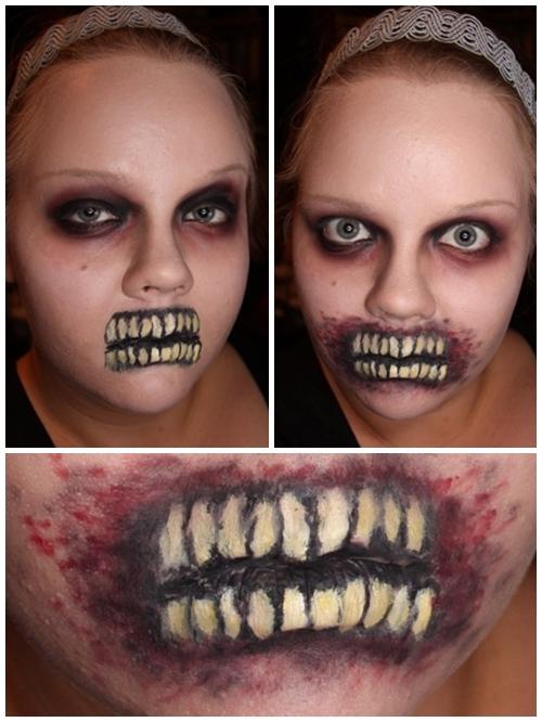 Макияж на Хэллоуин зомби. Макияж зомби на Хэллоуин, осваиваем zombie makeup 17