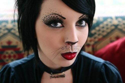 Грим кота. Макияж кошки на Хэллоуин, создаем lady cat make-up