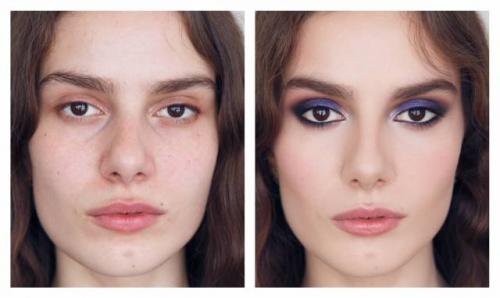 Синий смоки айс для карих глаз. Как сделать смоки айс для карих глаз? Фотоинструкция