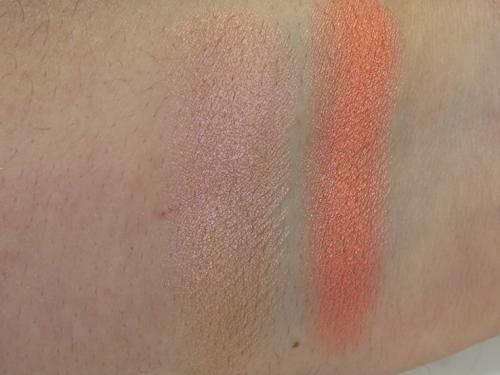 Nyx Duo Chromatic Illuminating Powder crushed bloom. NYX Duo Chromatic Illuminating Powder Review Swatches