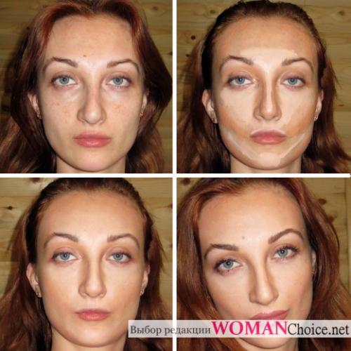 Как делать коррекцию лица. Принцип коррекции по типу лица