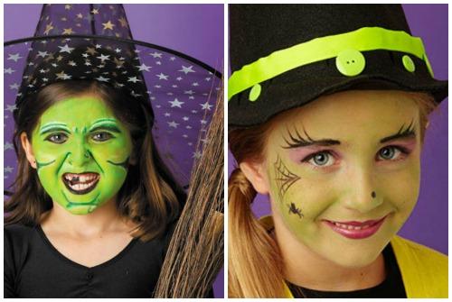 Макияж ведьмочки для ребенка. Варианты макияжа для девочки на Хэллоуин
