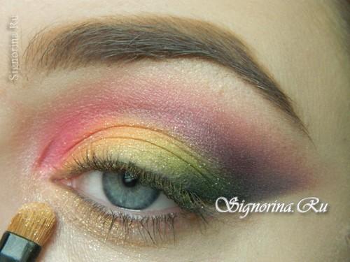 Макияж цветными тенями. Основные правила макияжа яркими тенями 18 Макияж цветными тенями. Основные правила макияжа яркими тенями 18