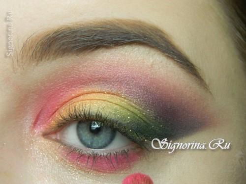 Макияж цветными тенями. Основные правила макияжа яркими тенями 19 Макияж цветными тенями. Основные правила макияжа яркими тенями 19