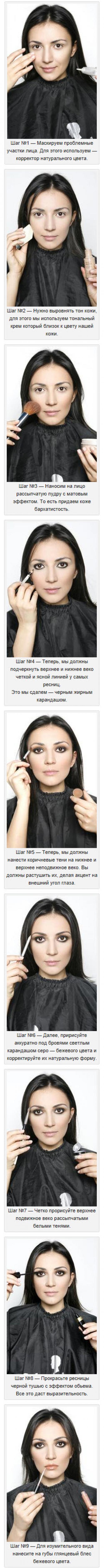 Уроки макияжа для начинающих в домашних условиях для глаз. Как сделать красивый макияж глаз в домашних условиях