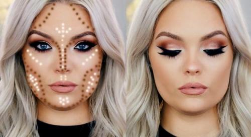 Коррекция лица с помощью макияжа. Коррекция лица макияжем и фото коррекционного макияжа 05