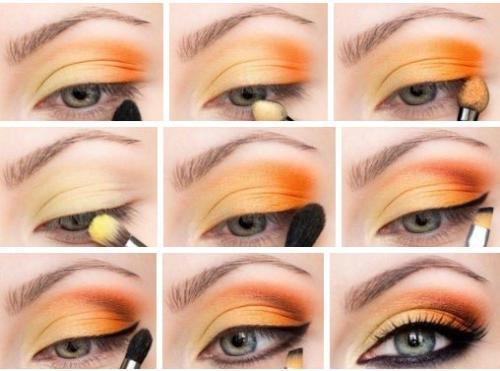 Оранжевые тени кому идут. Оранжевый макияж, правила создания orange makeup