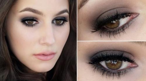 Смоки айс макияж черный. Черный макияж смоки айс (smoky eyes) пошагово 28
