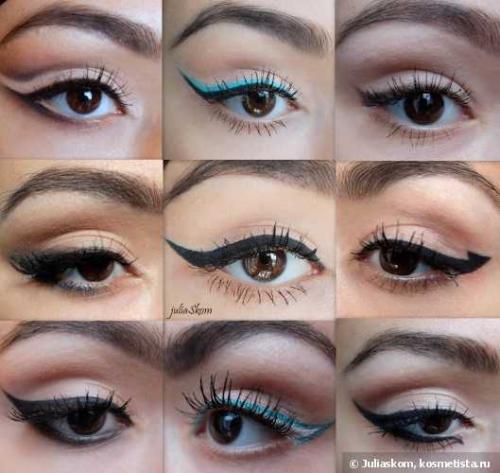 Макияж простой для карих глаз. Косметическая продукция 02