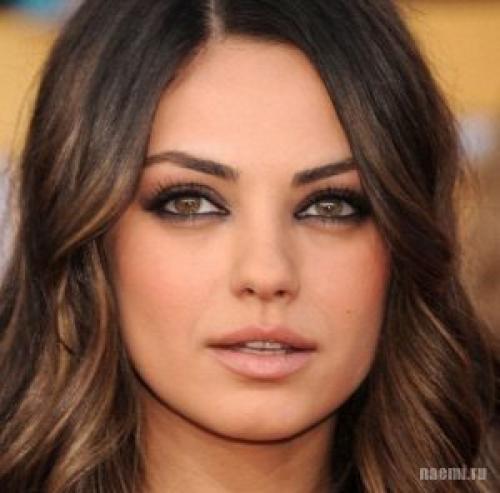 Дневной макияж коричневыми тенями. Повседневный визаж