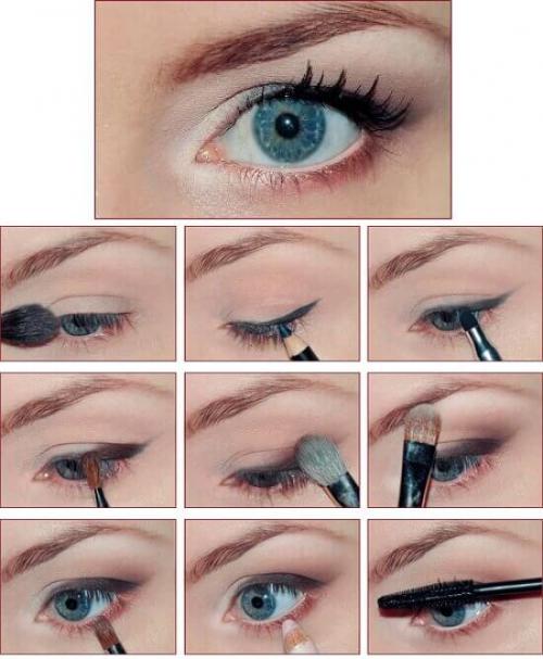 Какой макияж увеличивает глаза. С помощью контурного карандаша 03 Какой макияж увеличивает глаза. С помощью контурного карандаша 03