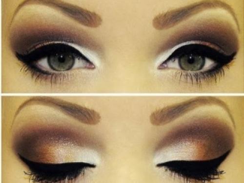 Стрелки и коричневые тени. Варианты стрелок и выбор их для различных типов глаз 09