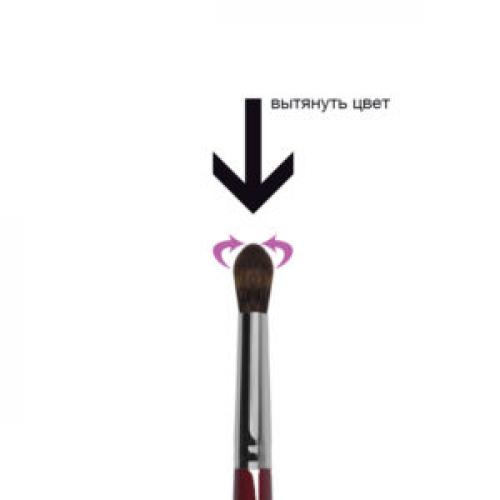 Натуральная кисть для растушевки теней. Кисти для растушевки