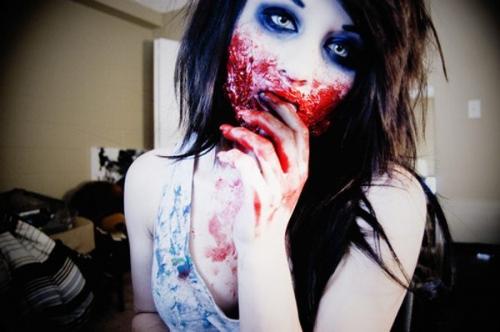 Зомби на Хэллоуин макияж. Макияж зомби на Хэллоуин, осваиваем zombie makeup