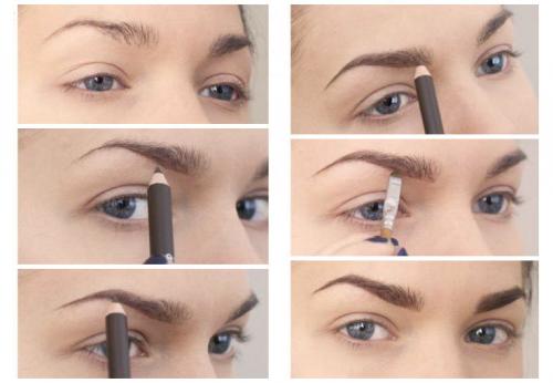 Как правильно подвести брови карандашом. Как правильно накрасить брови с помощью карандаша?
